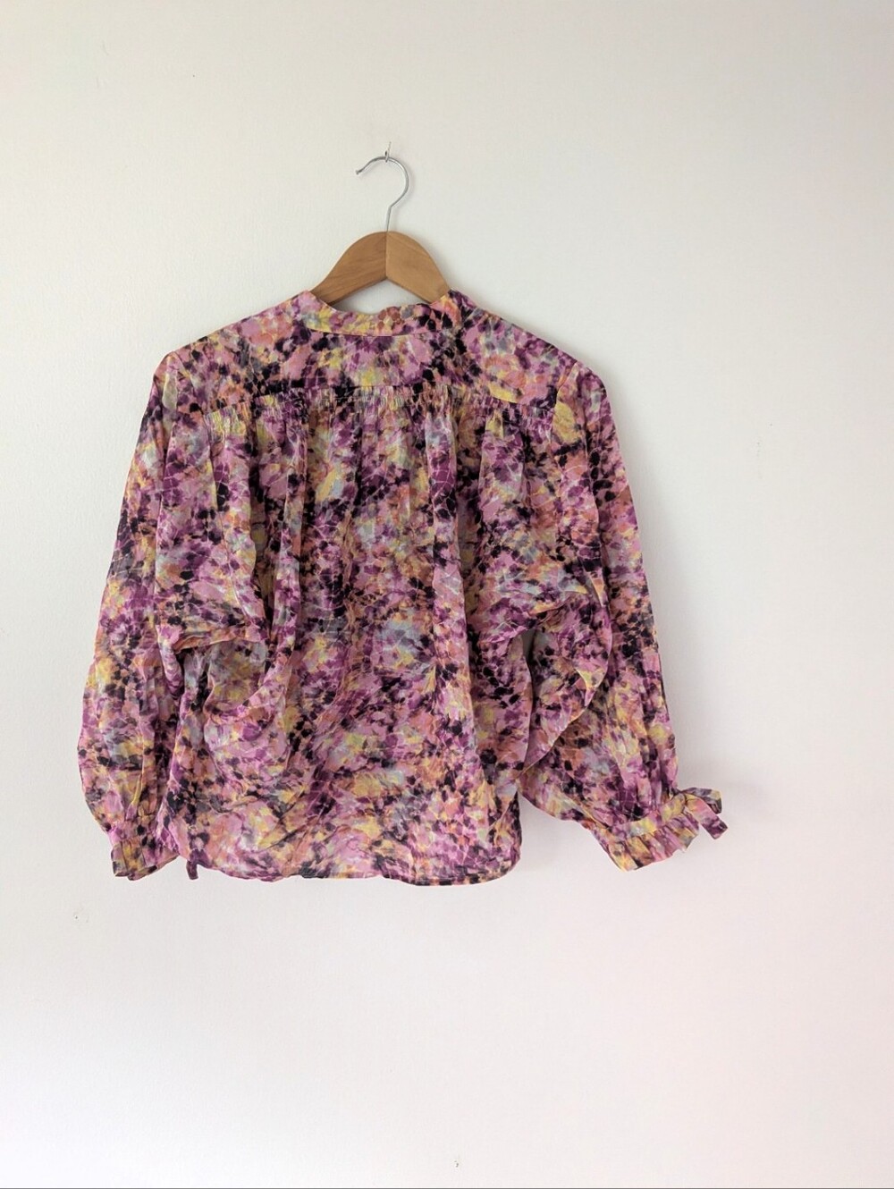 NWT! Rebecca Minkoff Tie-dye Print Isha Blouse - Picture 11 of 11